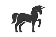 Unicorn Silhouette Icon