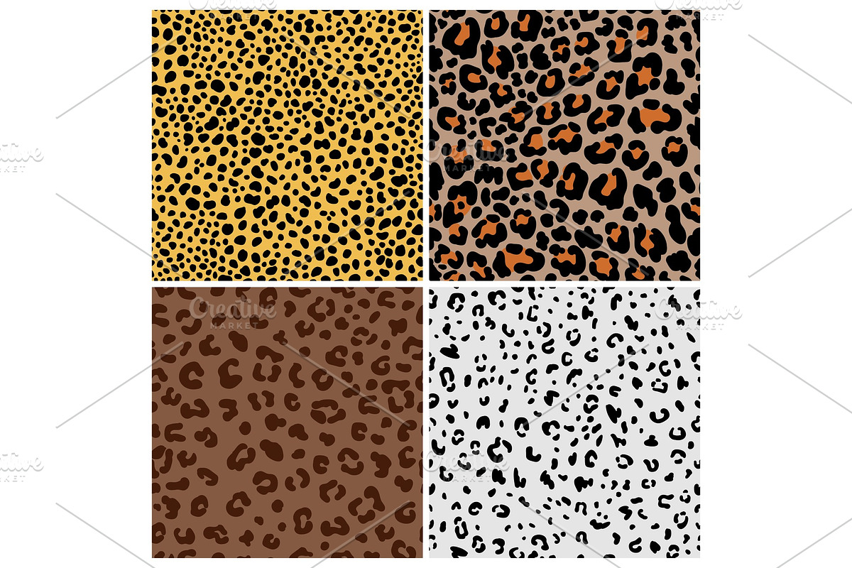 Spotted cat fur patterns in Illustrations - product preview 8