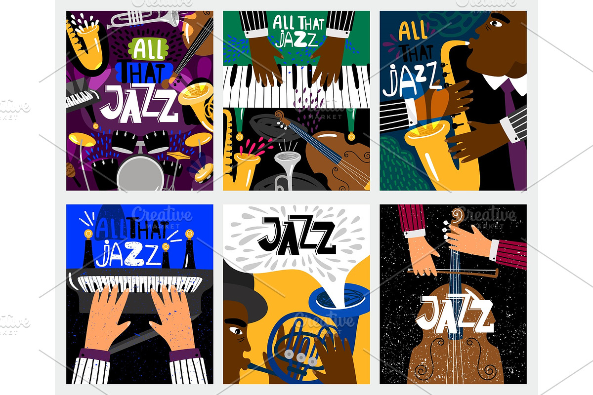 Jazz music banners in Textures - product preview 8
