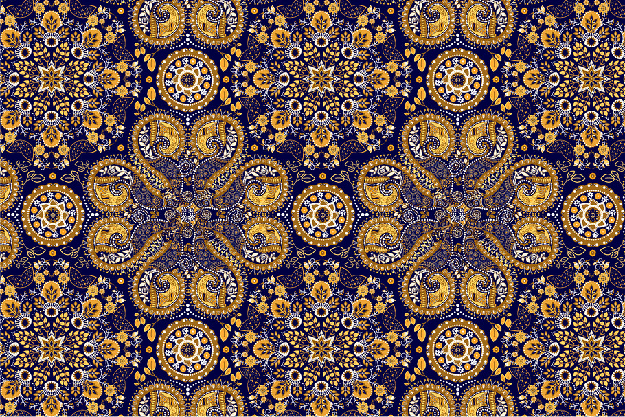 2 Paisley Seamless Patterns in Patterns - product preview 8