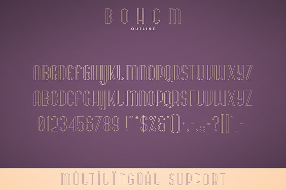 Bohem - Display font | 2 styles in Display Fonts - product preview 7