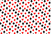 Playing cards suits seamless pattern