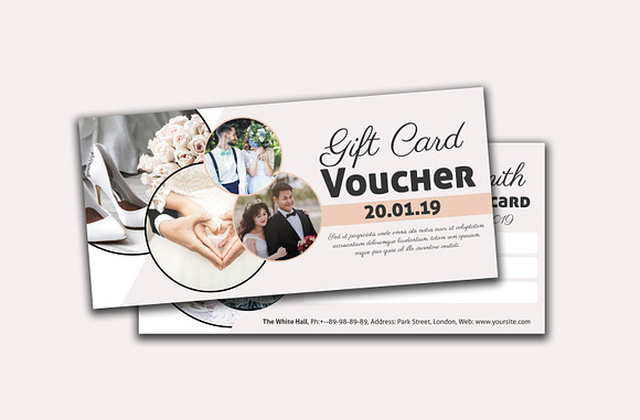 Wedding Gift Card Voucher in Wedding Templates - product preview 3