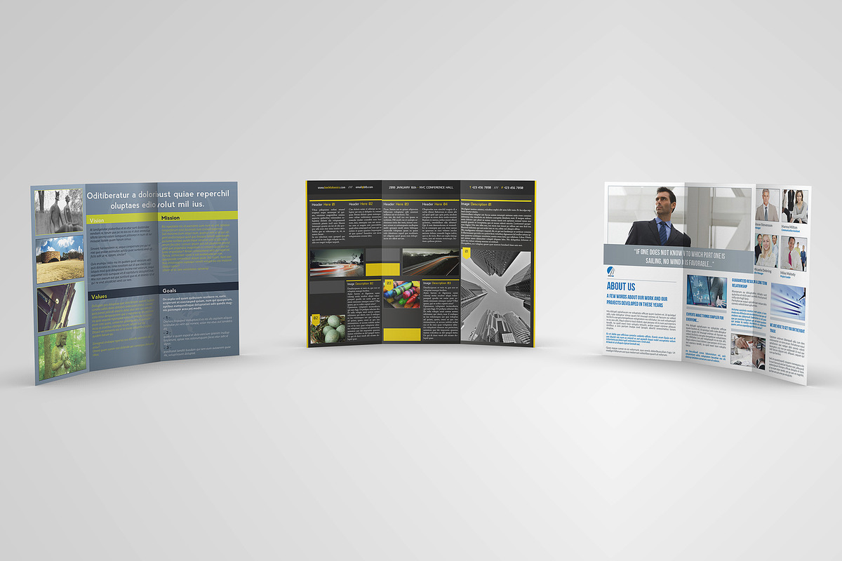 Trifold Brochures Bundle 02 in Brochure Templates - product preview 8