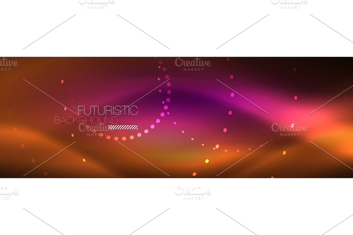 Vector neon red dotted abstract in Illustrations - product preview 8