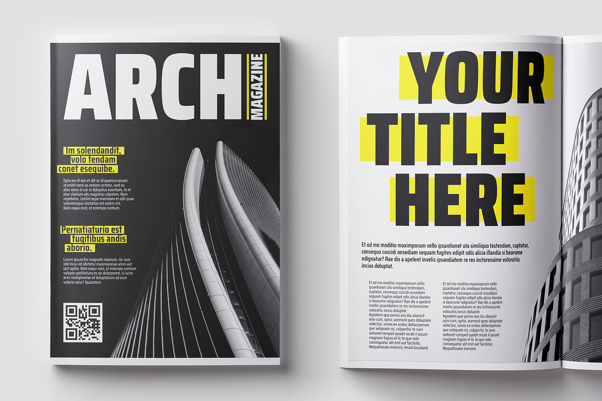 Architecture Mag. Template in Magazine Templates - product preview 8