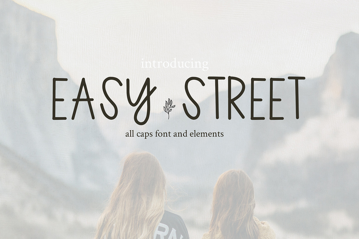 Easy Street All Caps Font in Display Fonts - product preview 8