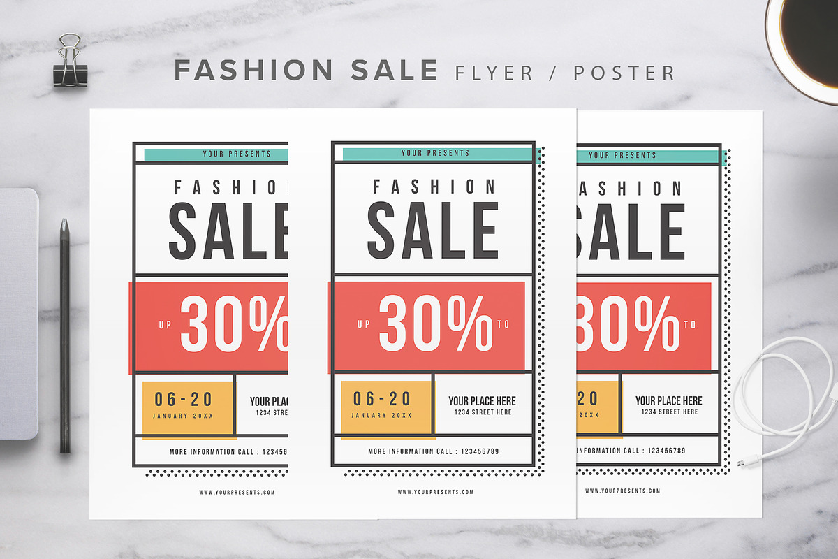 Fashion Sale Flyer in Flyer Templates - product preview 8