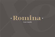 Romina / Neoclassical font family