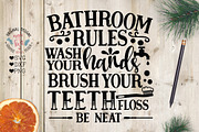 Bathroom Rules Cut File