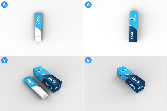 Toothpaste Mockups - 9 Poses in Product Mockups - product preview 2