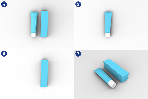 Toothpaste Mockups - 9 Poses in Product Mockups - product preview 4