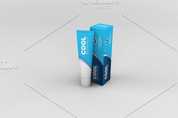 Toothpaste Mockups - 9 Poses in Product Mockups - product preview 6