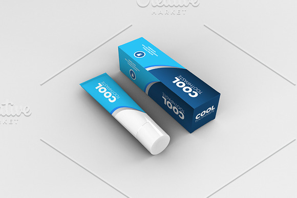 Toothpaste Mockups - 9 Poses in Product Mockups - product preview 7