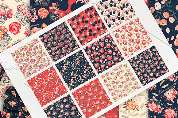 Peonies 015 - Seamless Patterns in Patterns - product preview 1