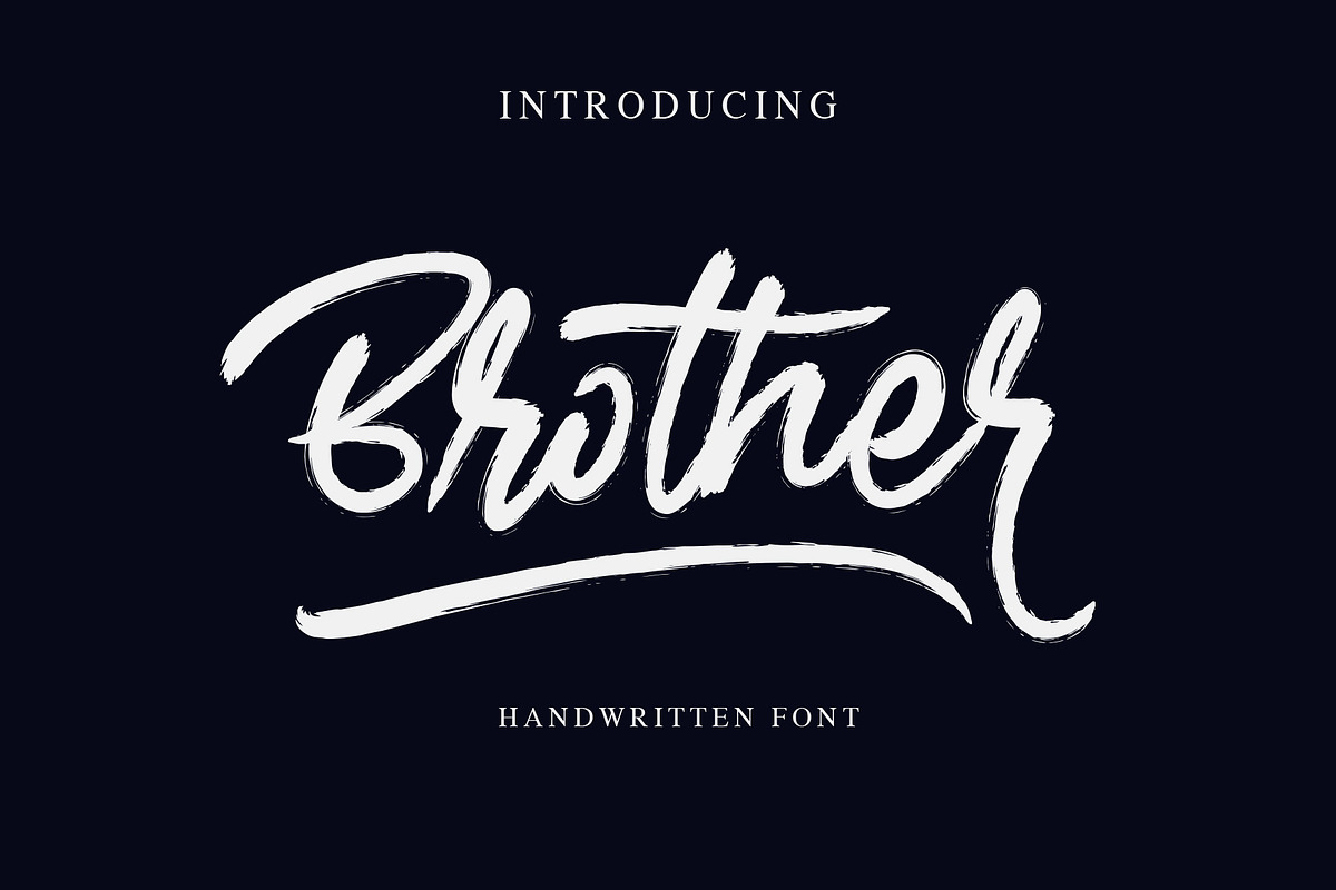 Brother in Script Fonts - product preview 8
