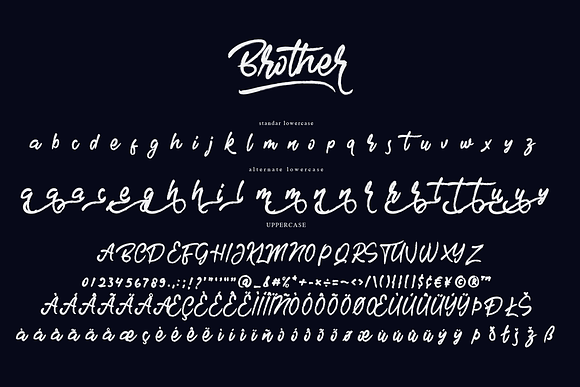Brother in Script Fonts - product preview 8
