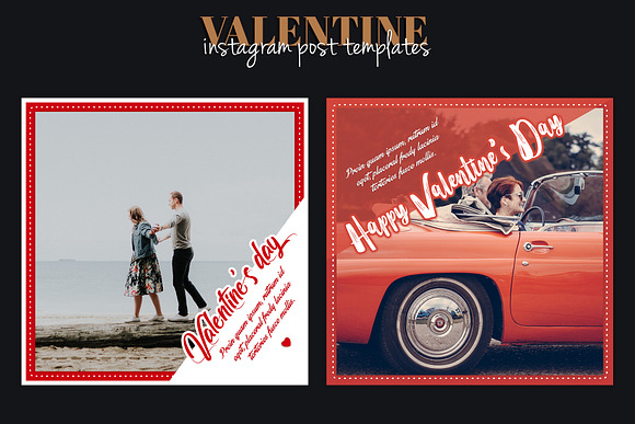 Instagram Post Template - Valentine in Instagram Templates - product preview 3
