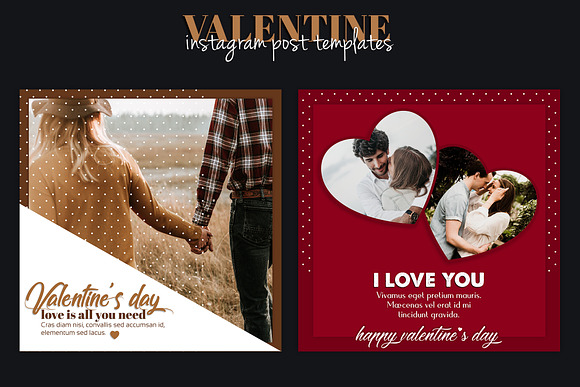 Instagram Post Template - Valentine in Instagram Templates - product preview 6