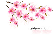 Spring nature background. Vector