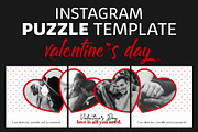 Instagram Puzzle Template Valentine