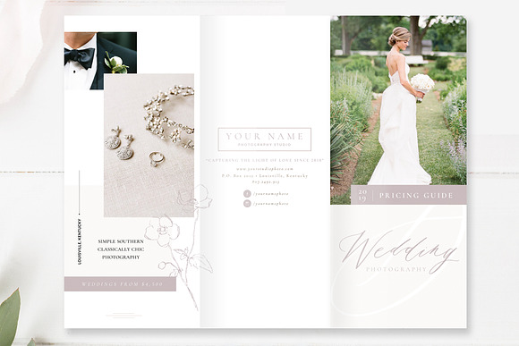 Wedding Photography Brochure in Brochure Templates - product preview 1
