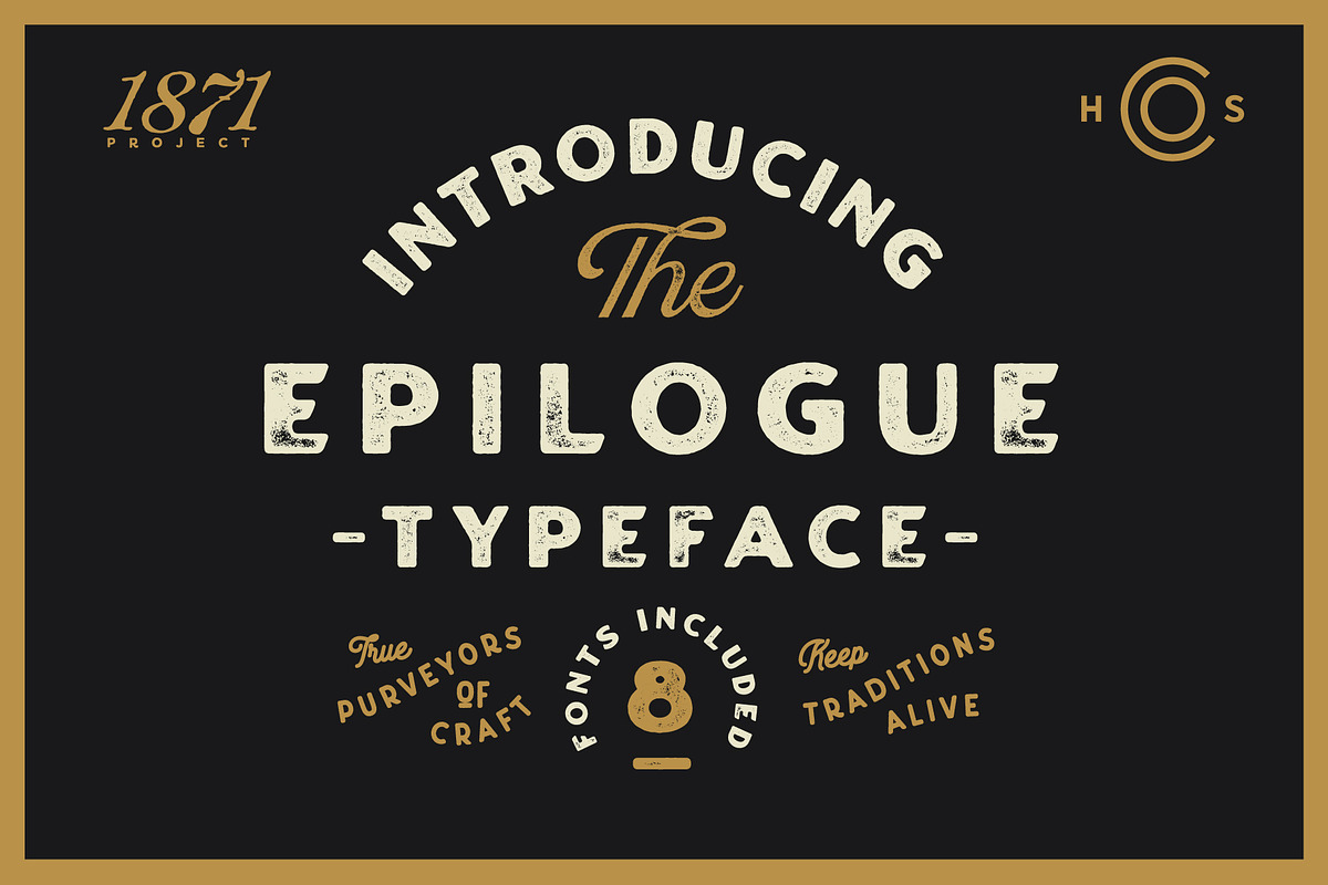 Epilogue - A Vintage Typeface in Display Fonts - product preview 8