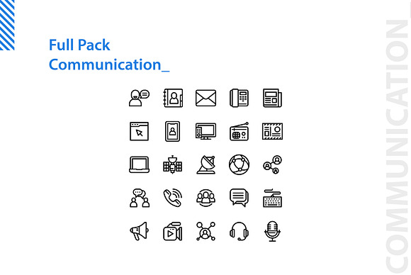 Communication Iconset in Contact Icons - product preview 3