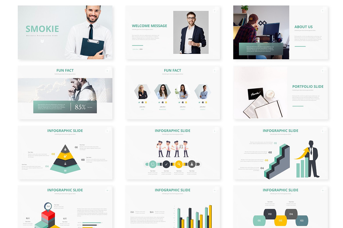 Smokie - Powerpoint Template in PowerPoint Templates - product preview 8
