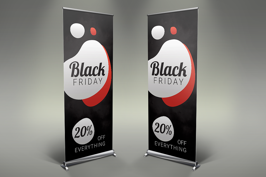Black Friday Roll Up Banner in Presentation Templates - product preview 8