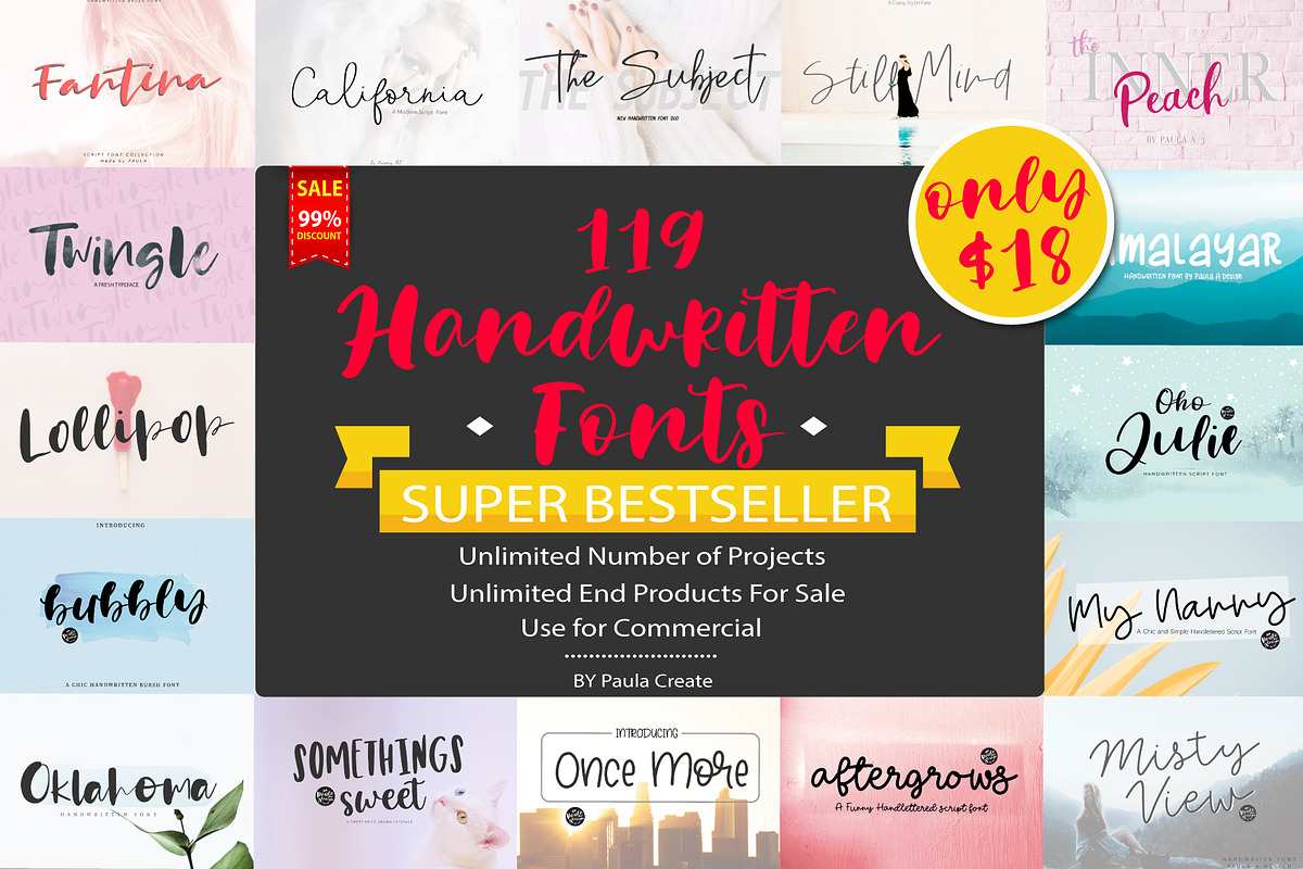 119 Handwritten Fonts in Handwriting Fonts - product preview 8
