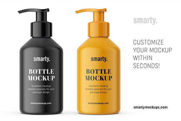 Pharmacy pump bottle mockup in Product Mockups - product preview 2