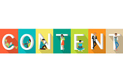 Content Banner in Flat