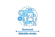 Teamwork concept icon