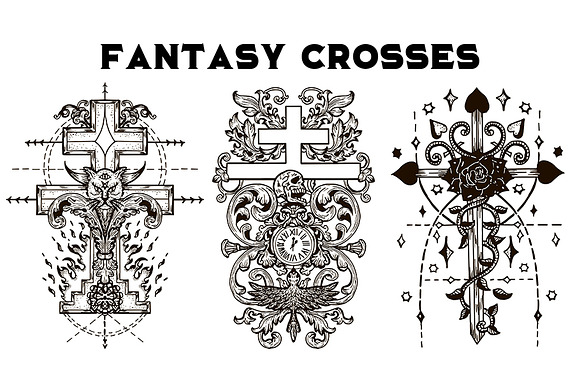 Fantasy crosses in Objects - product preview 1