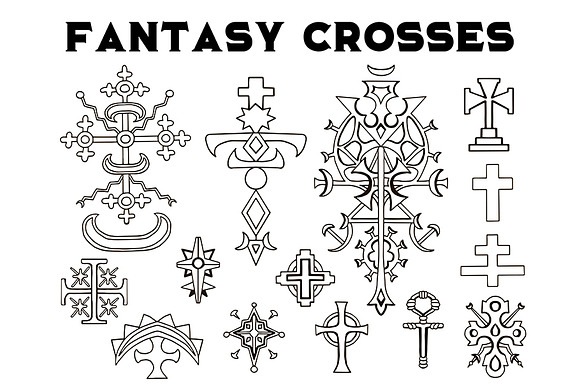 Fantasy crosses in Objects - product preview 3