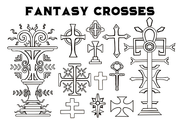 Fantasy crosses in Objects - product preview 4