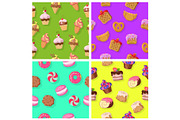 Set of Seamless Patterns with