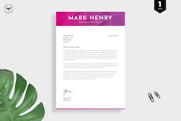 Graphic Designer CV Template in Resume Templates - product preview 2