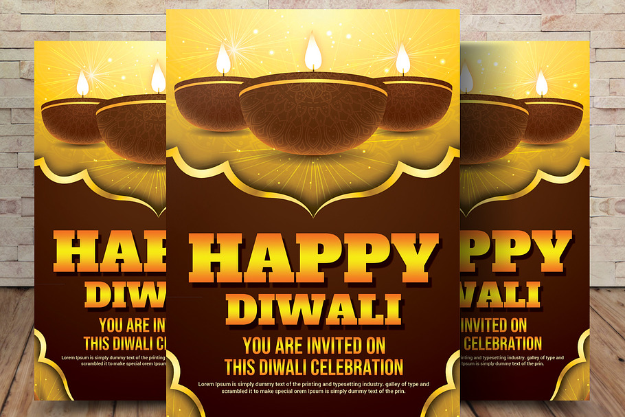 Happy Diwali Flyer in Flyer Templates - product preview 8
