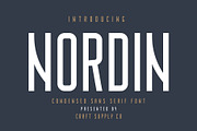 Nordin - Condensed Sans Serif Font