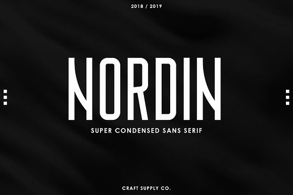 Nordin - Condensed Sans Serif Font in Sans-Serif Fonts - product preview 9