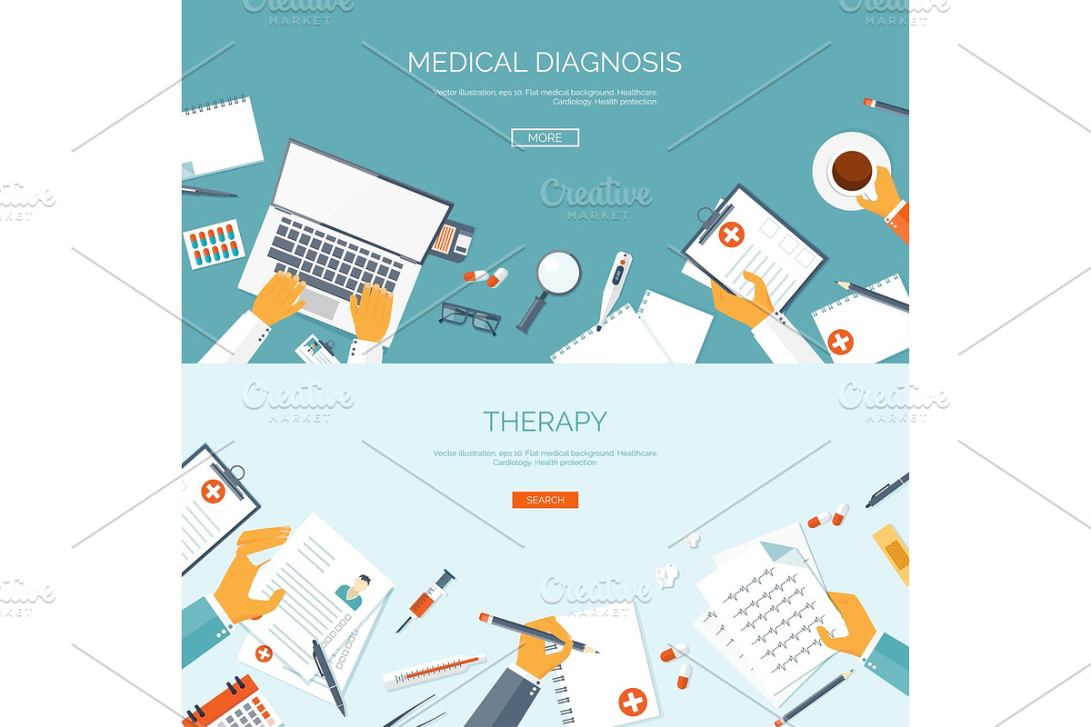 Vector illustration. Flat medical in Objects - product preview 8