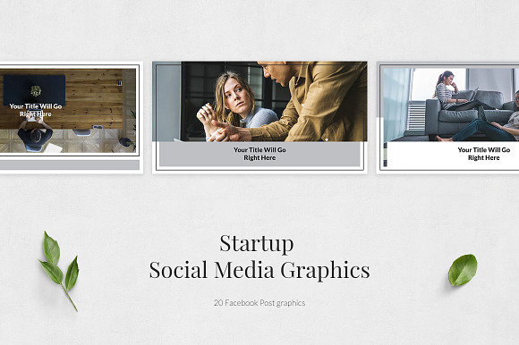 Startup Facebook Posts in Facebook Templates - product preview 1