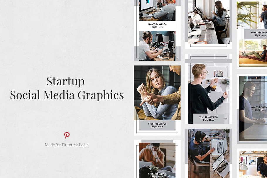 Startup Pinterest Posts in Pinterest Templates - product preview 8