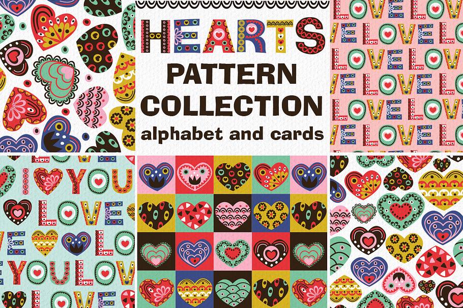 vintage valentine hearts in Illustrations - product preview 8