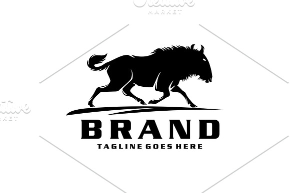 Wildebeest in Logo Templates - product preview 2