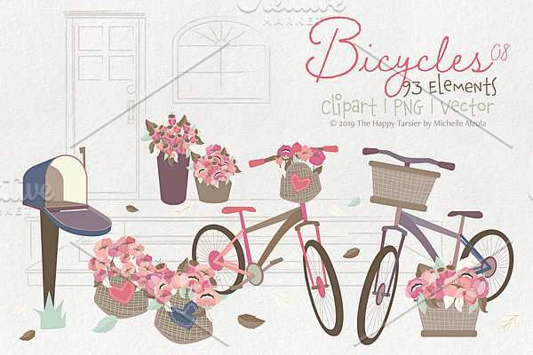 Bicycles 08 - Clipart, PNG & Vector 