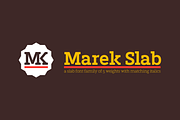 Marek Slab / A slab serif font f.