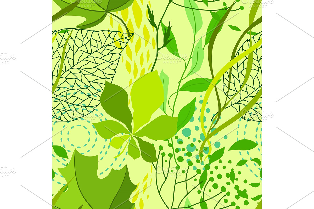 Seamless nature pattern with in Patterns - product preview 8